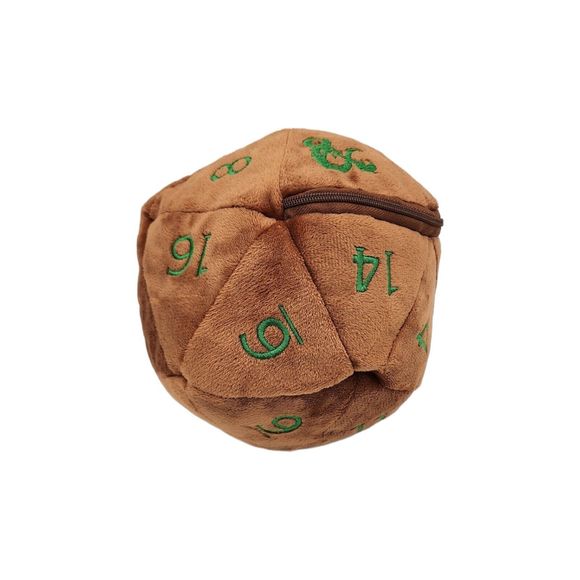Ultra Pro Brown & Green D&D Zippered Plush Dice Bag For Dungeons and Dragons - Picture 4 of 8